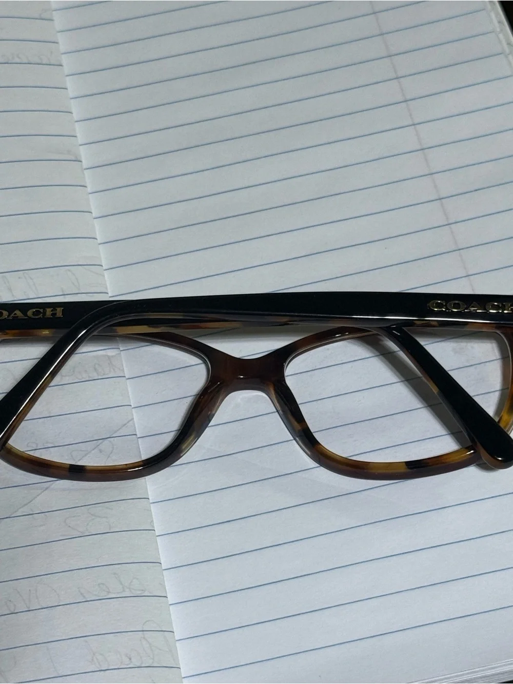 Women's Coach Eyeglasses Brown Tortoise Size 54-16-140